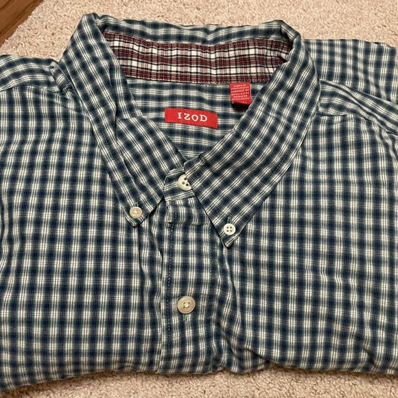 izod 2xlt dress shirts BIG & TALL Luxury Sport L/S Button-down Shirt - Izod Sportswear - PASTEL LILAC